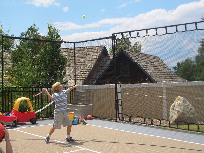 30x50 multi-game court in Cottonwood Heights