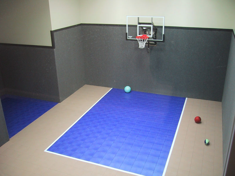 18x25 basement basketball rec room